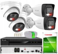 Monitoringu Domu 4 Kamery IP 4MPx Hybrid Light HiLook by Hikvision