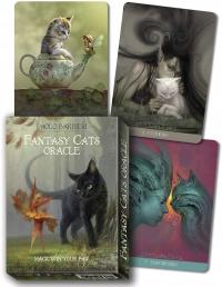 KARTY DO GRY TAROTA ZESTAW KART DO WRÓŻENIA BARBIERI FANTASY CATS ORACLE