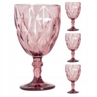 Набор бокалов для вина из розовой воды 4 шт. 340МЛ Гомеля