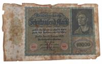 Stary Banknot Niemcy 10000 marek 1922