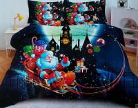 Pościel świąteczna 140x200 cm 4 Częściowa z prześcieradłem wzór 30