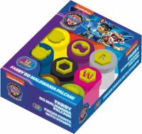 Farby do malowania palcami 12 kolorów 15 ml. Psi Patrol Majewski