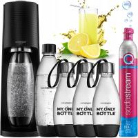 3× Saturator do wody SodaStream Terra czarny + SodaStream My Only Bottle 500 ml czarny