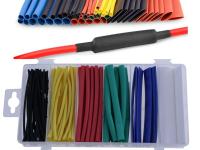 ZESTAW RUREK RURKI TERMOKURCZLIWE KOLOROWE KOSZULKI TERMOKURCZLIWE 100 SZT.