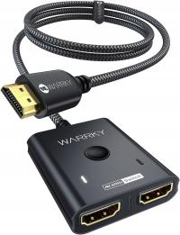 PRZEŁĄCZNIK HDMI 4K 60HZ 2W1 OUT WARRKY KABEL HDMI OUTLET!