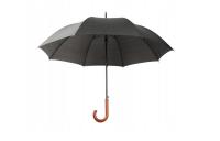 PARASOL DŁUGI PÓŁ AUTOMAT XL SZARO CZARNY 9202