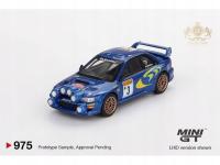 Subaru Impreza WRC98 1998 Rally Monte-Carlo 3rd Place #3 blue 1:64 Mini GT