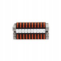 Kompaktowy zestaw listew zaciskowych na szynę Din Uniwersalne złącza wciskane