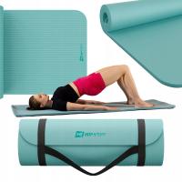 Mata do ćwiczeń antypoślizgowa gruba fitness NBR 1cm 190x60cm karimata