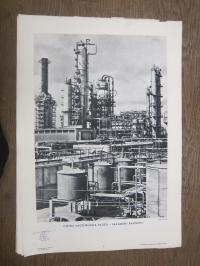 Oryginalna Grafika 1966 Rafineria Plock XL Rozmiar 49 x 33 cm