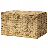 POJEMNIK Z HIACYNTU STYL BOHO IDEALNY DO GARDEROBY 52x36x30 cm