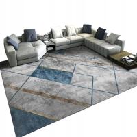 Геометрический ковер для гостиной современный элегантный лофт 200x300 см