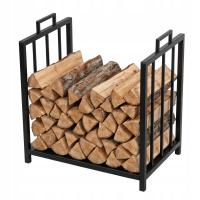 Стойка лофт металл черный для дров камина отдельно стоящий FRAMADO Польша