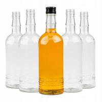 5X стеклянные бутылки для настойки самогона водки вина роскошные 500 мл винтовые крышки