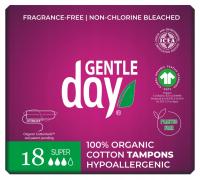 Gentle Day TAMPONY 100% EKO BAWEŁNA CERTYFIKOWANA Super BIO hipoalergiczne