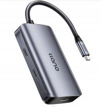 ДОК-СТАНЦИЯ КОНЦЕНТРАТОР ДЛЯ ПОРТАТИВНЫХ ПК USB-C 3,2 GEN2 4 ПОРТА USB-C 100 ВТ 5В1