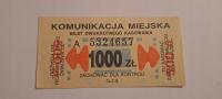 BILET OGÓLNOPOLSKI PRL 1000zł (A) INNY