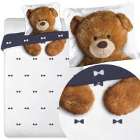 Pościel Młodzieżowa dziecięca 140x200 Pluszowy Miś Bawełniana Misio