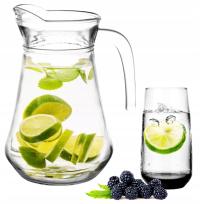 Стеклянный кувшин для воды сок лимонад напитки 1,3 л