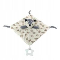 Miluś Lisek Kremowy 25x25 Cm Kocyk Przytulanka Maskotka Dla Najmłodszych