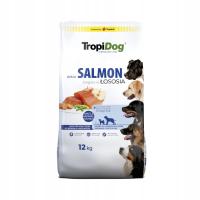 TropiDog Premium Adult Salmon & Rice 12kg Medium Large
