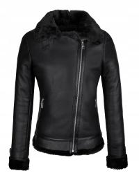 Skórzany kożuch pilotka damski ramoneska m/38