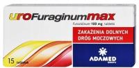 UROFURAGINUM Max 100 mg zakażenia dolnych dróg moczowych 15 tabletek