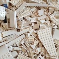 LEGO Białe/White Klocki 100g / 0,1 kg Mix elementów