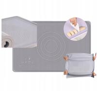 STOLNICA SILIKONOWA mata do ciasta antypoślizgowa 50x40 Z WYSOKIM BRZEGIEM