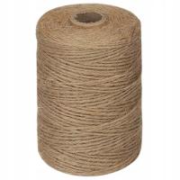 Джутовый шпагат 2 мм 250 м декоративный натуральный 500 г