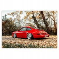Plakaty 200x135 Czerwone Porsche Samochód