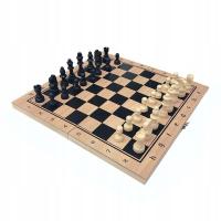 Шахматы в подарочной вставке турнирные игры 3в1 шашки кубики
