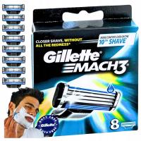 8 x Gillette Mach 3 ostrza wkłady nożyki do maszynki do golenia Mach3