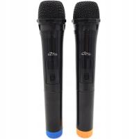 Mikrofony bezprzewodowe 2 sztuki Media-Tech Accent Pro zasięg 20m karaoke