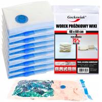 WOREK PRÓŻNIOWY NA UBRANIA POŚCIEL TORBY PODRÓŻ WORKI ZESTAW 10 SZTUK 40x60