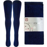 Aura Via rajstopy dziecięce niebieski bawełna