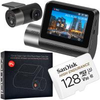 Kamera samochodowa 70mai A500S Pro Plus z kamerą wsteczną RC06 + SanDisk 128GB MICRO SDXC High Endurance 100 MB/s