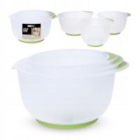 Набор мисок для кухни нескользящий 3 шт.