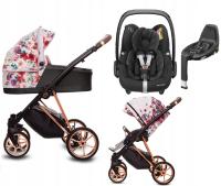 Babyactive MUSSE ROSE wózek 4w1 Pebble pro + BAZA