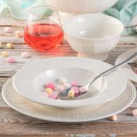 VILLA ITALIA Serwis obiadowy na 6 osób VENICE WHITE EV