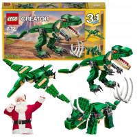 LEGO CREATOR 3w1 DINOZAURY POTĘŻNE DINOZAURY 3 W 1 T-REX TYRANOZAUR ZESTAW