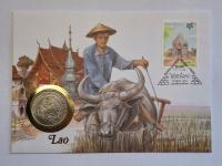 List numizmatyczny moneta Laos 10 kip 1993 UNC -NrB0029