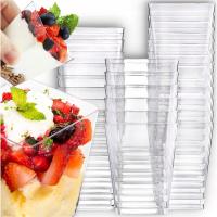 ЧАШКИ ЧАШКИ ДЛЯ ЗАКУСОК ДЕСЕРТЫ 150 МЛ 24ШТ КВАДРАТНЫЙ КОНТЕЙНЕР ДЛЯ ДЕСЕРТА