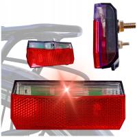 LAMPKA ROWEROWA TYLNA NA BAGAŻNIK LED VELOXO RAY NA PRĄDNICĘ NA DYNAMO
