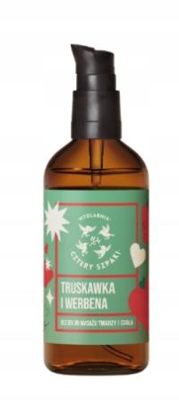 Mydlarnia Cztery Szpaki Olejek do masażu Truskawka i Werbena 100ml