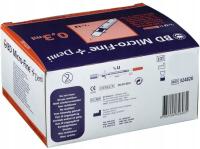 Strzykawka tuberkulinowa Becton Dickinson 0,3ml 0,30x8mm (30G) 100 szt.