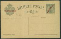 30 - PORTUGALIA Portugal Republica Cp * 10 REIS przedruk REPUBLICA z odp