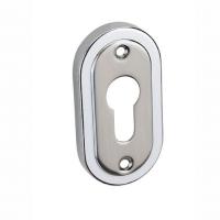 Szyld Górny Owalny Infinity Line RTC 102 Wkładka Satyna Chrom