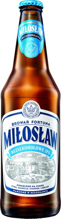 Miłosław Piwo Bezalkoholowe IPA butelka 500 ml