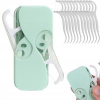 Nić Dentystyczna Nici Wykałaczki Do Zębów Wysuwane Z Podwójnym Dozownikiem